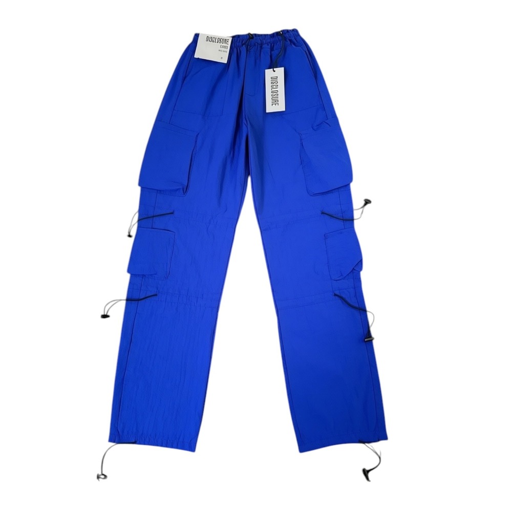 Disclosure Cargo Pants Women's S Blue Gorpcore Streetwear Utility Nylon Gorpcore
